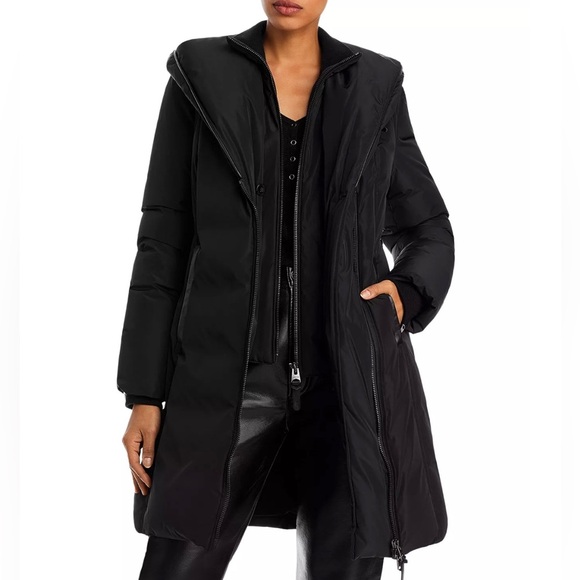 New Mackage Kay Asymmetric Hooded Down Coat - Picture 1 of 15